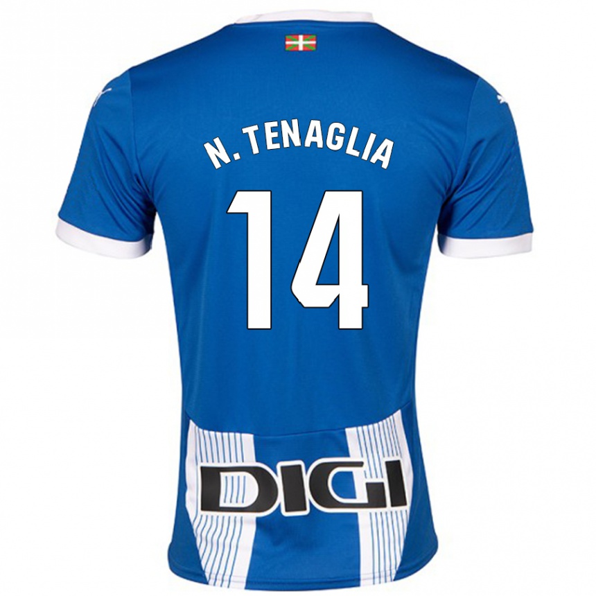 Niño Fútbol Camiseta Nahuel Tenaglia #14 Azul 1ª Equipación 2024/25 Perú