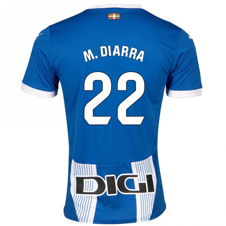 Niño Fútbol Camiseta Moussa Diarra #22 Azul 1ª Equipación 2024/25 Perú