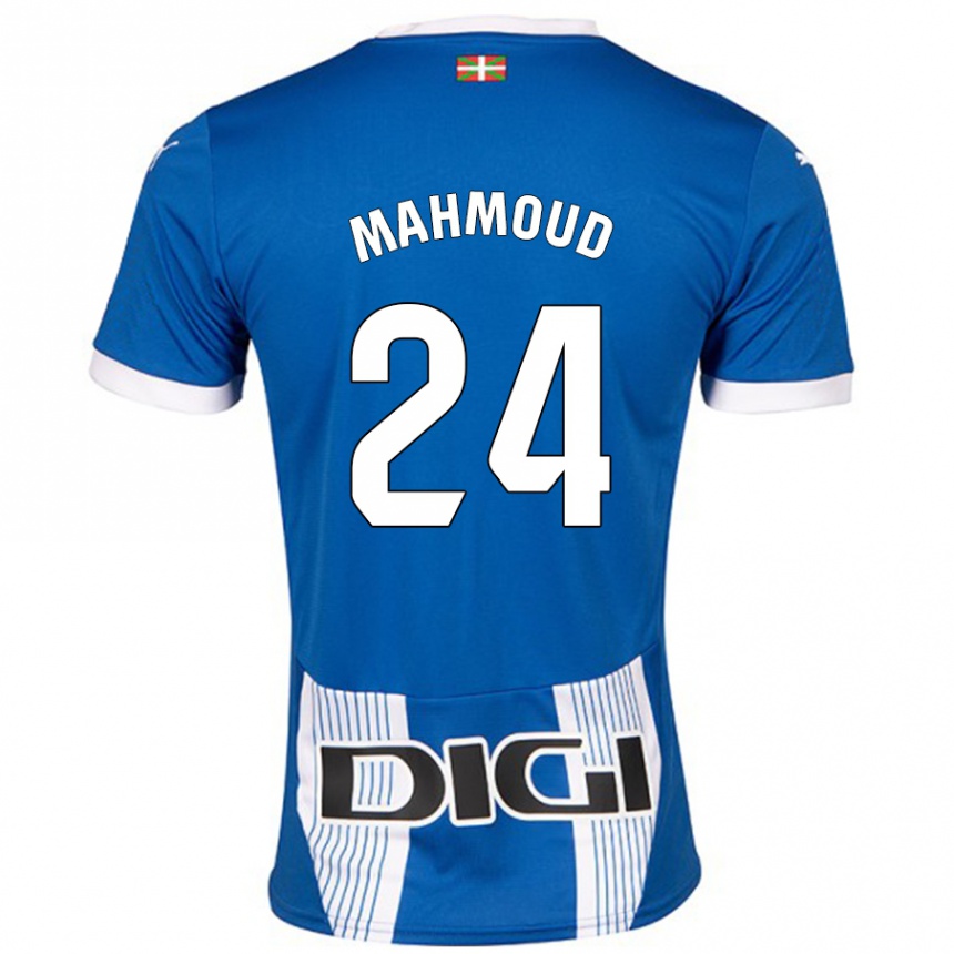 Niño Fútbol Camiseta Abdallahi Mahmoud #24 Azul 1ª Equipación 2024/25 Perú