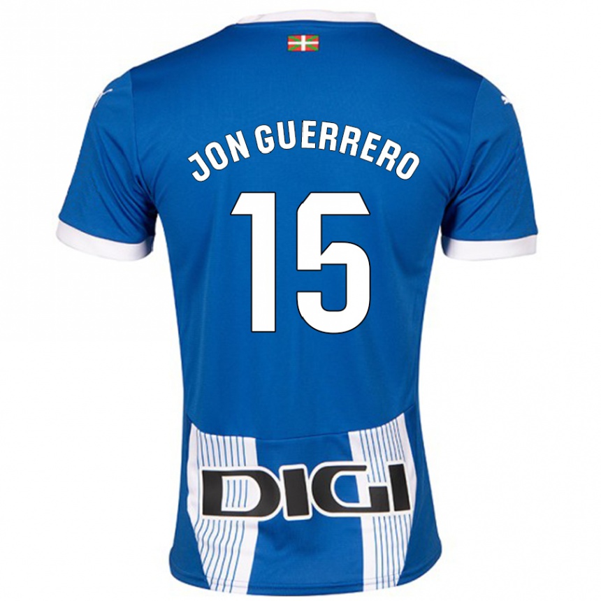 Niño Fútbol Camiseta Julen Jon Guerrero #15 Azul 1ª Equipación 2024/25 Perú