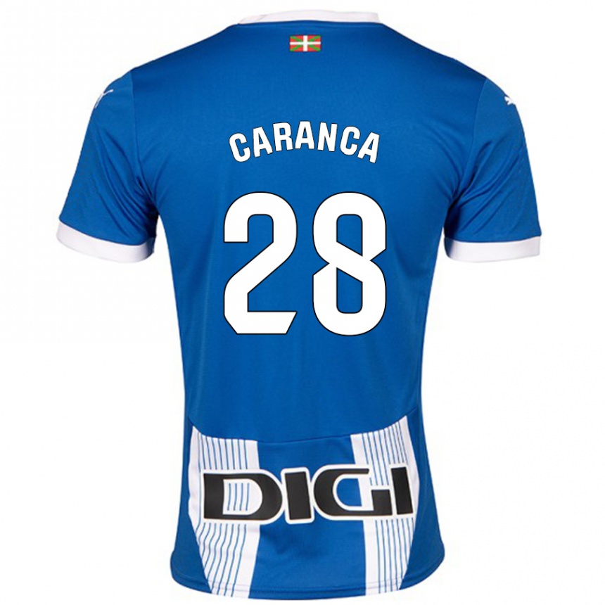 Niño Fútbol Camiseta Sara Caranca #28 Azul 1ª Equipación 2024/25 Perú