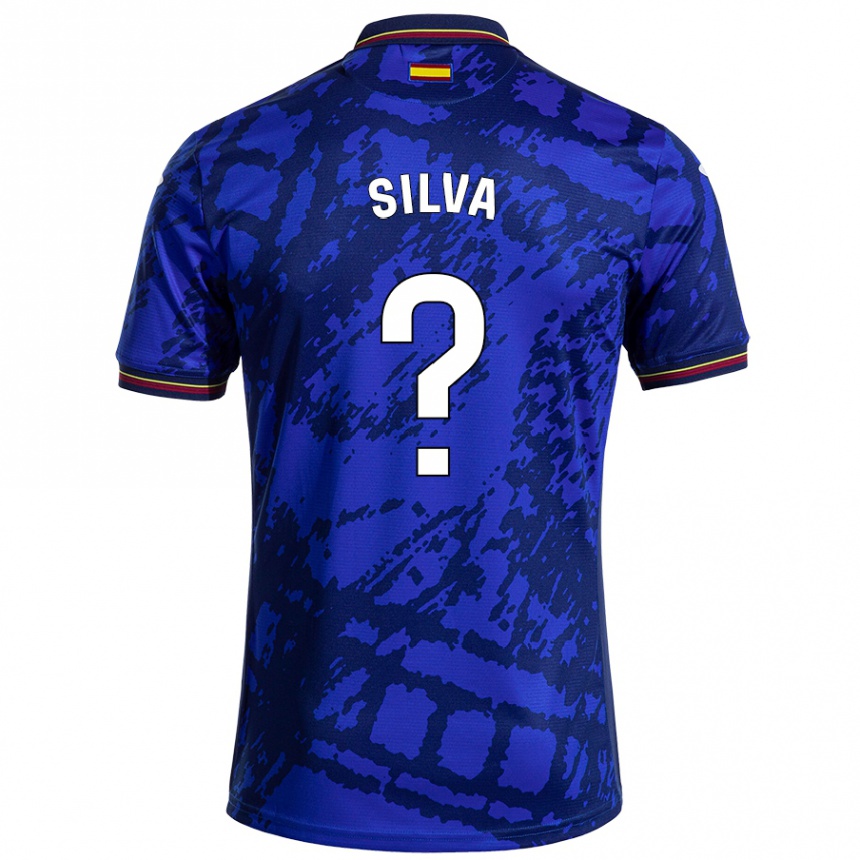 Niño Fútbol Camiseta Jonathan Silva #0 Azul Más Oscuro 1ª Equipación 2024/25 Perú