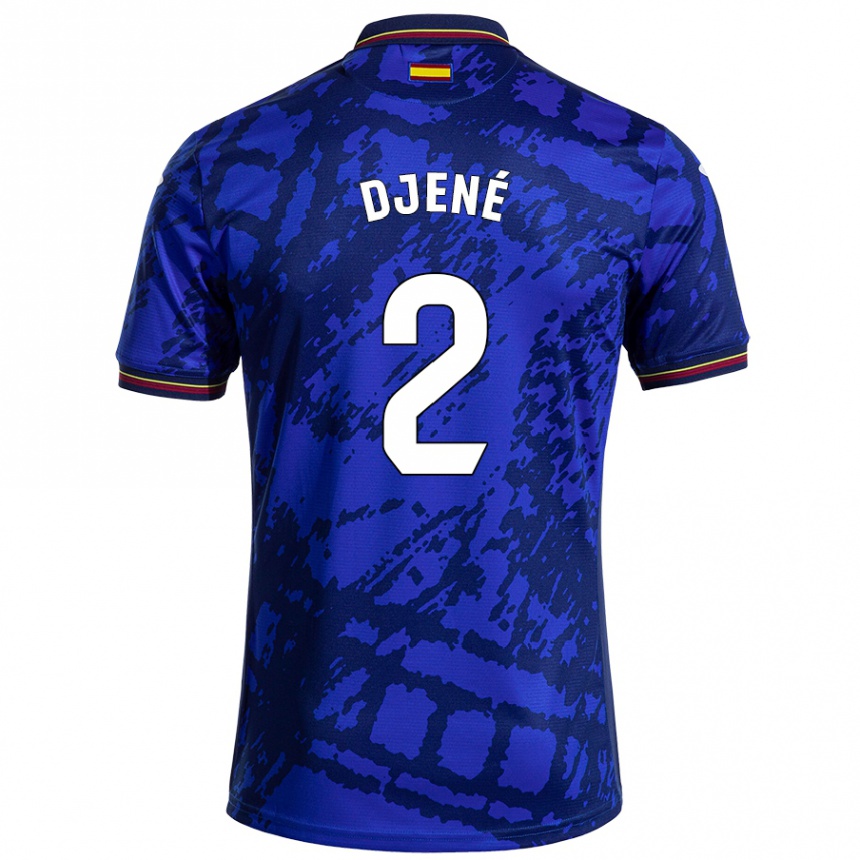 Niño Fútbol Camiseta Djené #2 Azul Más Oscuro 1ª Equipación 2024/25 Perú