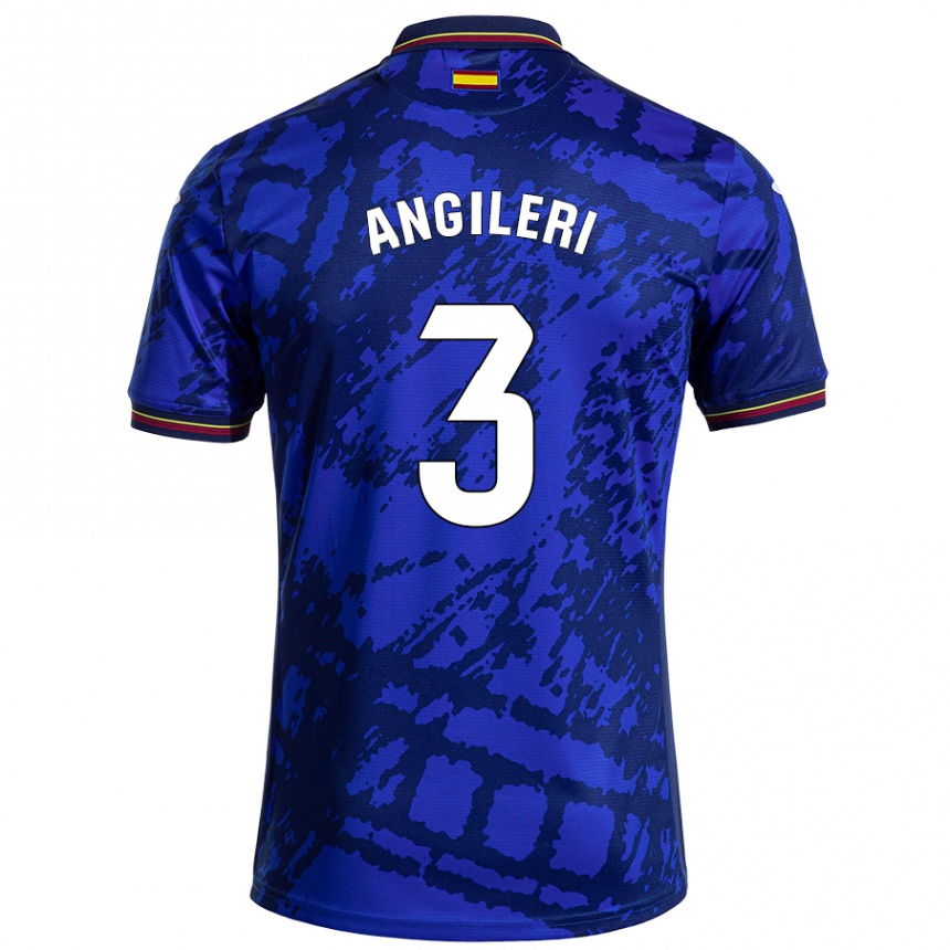 Niño Fútbol Camiseta Fabrizio Angileri #3 Azul Más Oscuro 1ª Equipación 2024/25 Perú