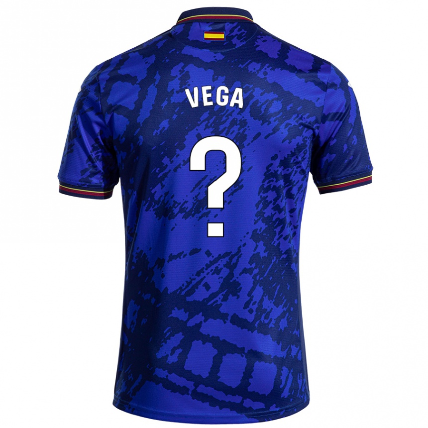 Niño Fútbol Camiseta Álvaro Vega #0 Azul Más Oscuro 1ª Equipación 2024/25 Perú