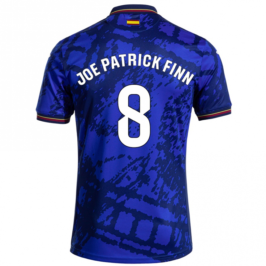 Niño Fútbol Camiseta John Joe Patrick Finn #8 Azul Más Oscuro 1ª Equipación 2024/25 Perú