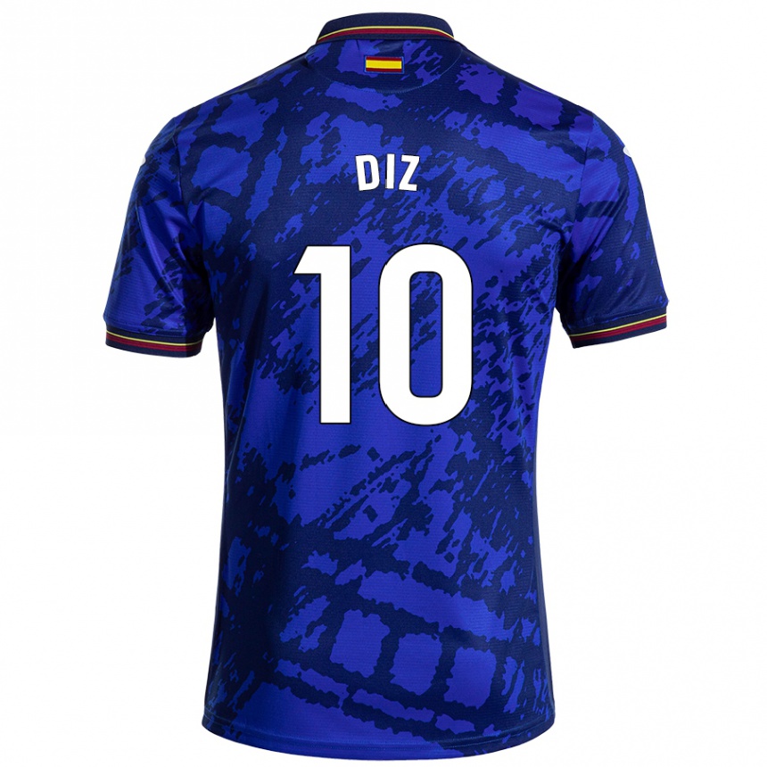 Niño Fútbol Camiseta Rafa Diz #10 Azul Más Oscuro 1ª Equipación 2024/25 Perú