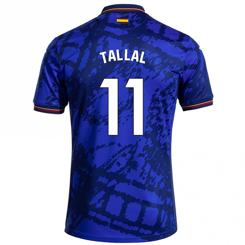 Niño Fútbol Camiseta Yassin Tallal #11 Azul Más Oscuro 1ª Equipación 2024/25 Perú