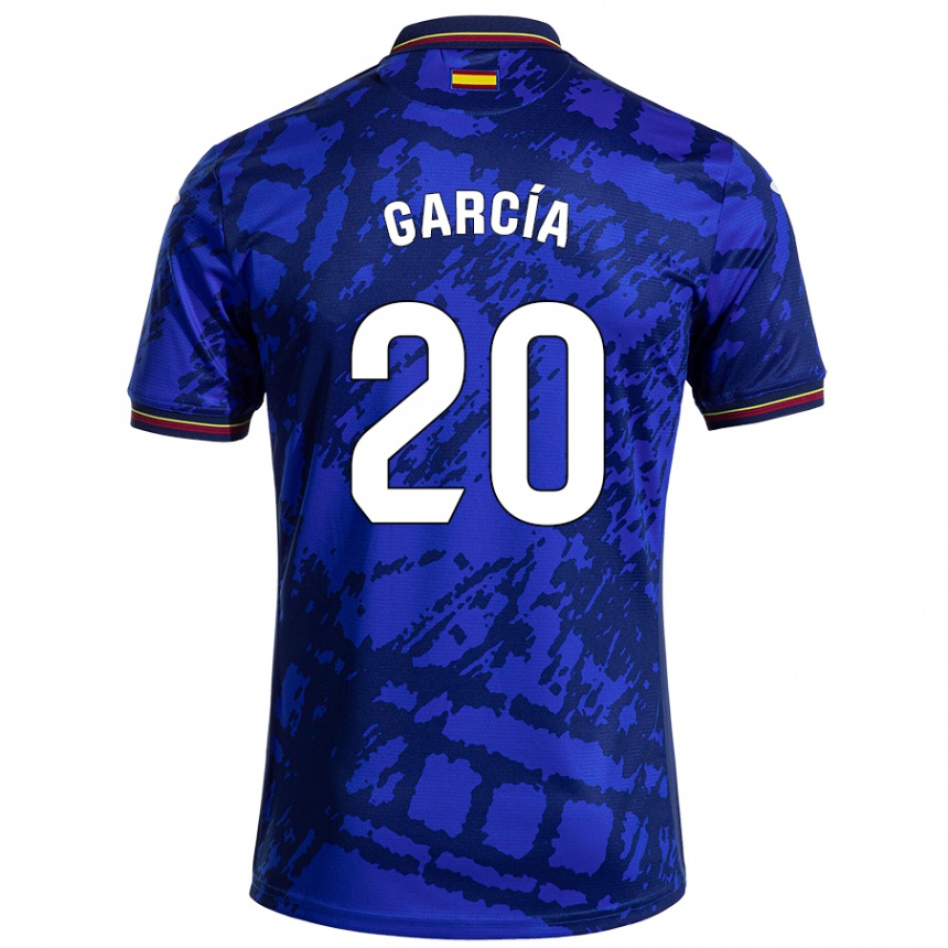 Niño Fútbol Camiseta Álex García #20 Azul Más Oscuro 1ª Equipación 2024/25 Perú