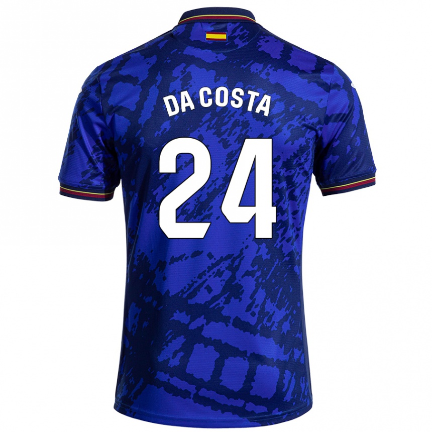 Niño Fútbol Camiseta Coba Da Costa #24 Azul Más Oscuro 1ª Equipación 2024/25 Perú