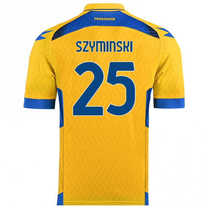 Niño Fútbol Camiseta Przemyslaw Szyminski #25 Amarillo 1ª Equipación 2024/25 Perú