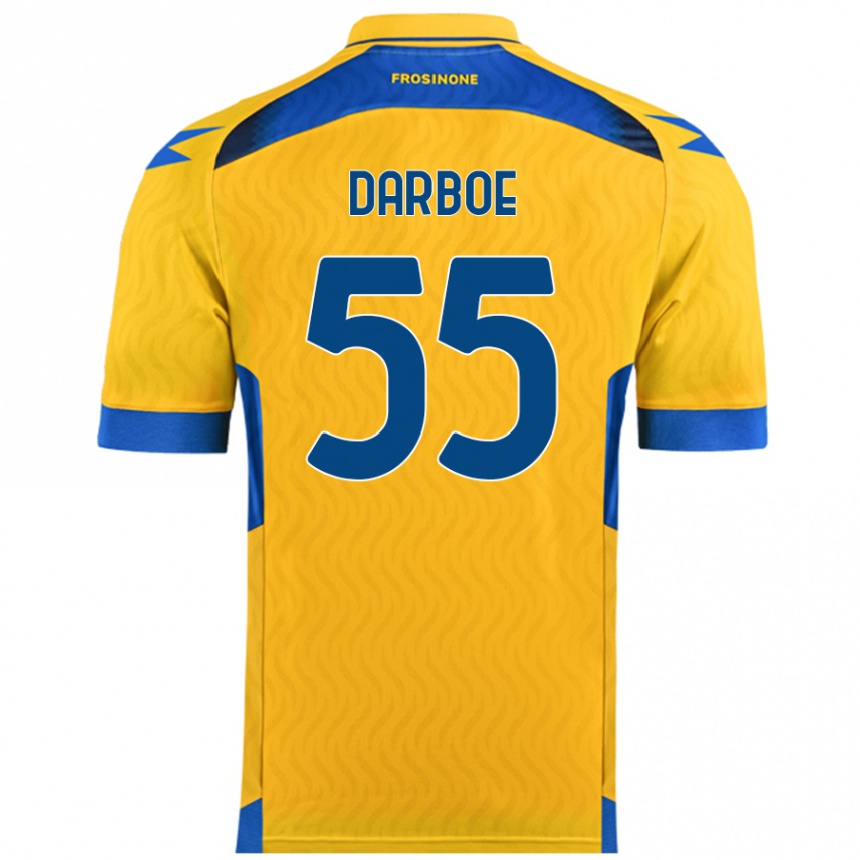 Niño Fútbol Camiseta Ebrima Darboe #55 Amarillo 1ª Equipación 2024/25 Perú