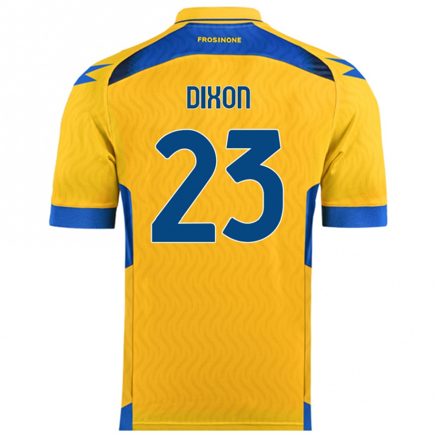 Niño Fútbol Camiseta Damar Dixon #23 Amarillo 1ª Equipación 2024/25 Perú