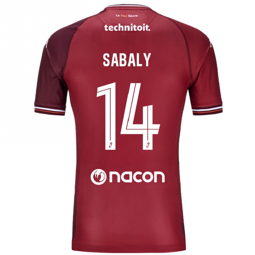 Niño Fútbol Camiseta Cheikh Sabaly #14 Rojo Granata 1ª Equipación 2024/25 Perú