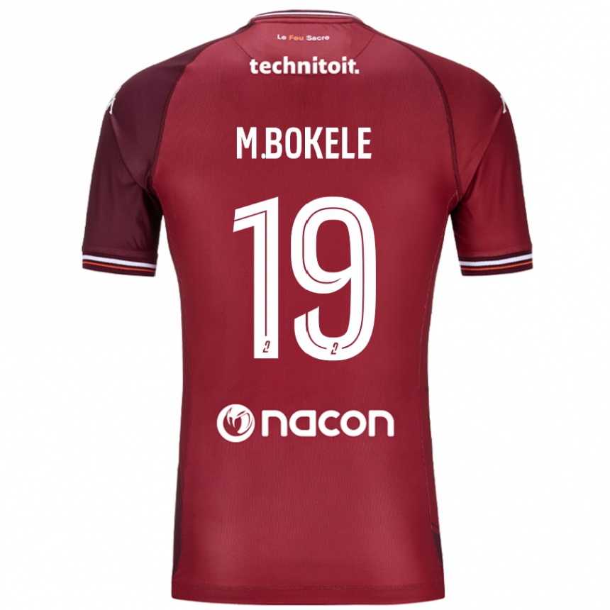 Niño Fútbol Camiseta Morgan Bokele #19 Rojo Granata 1ª Equipación 2024/25 Perú