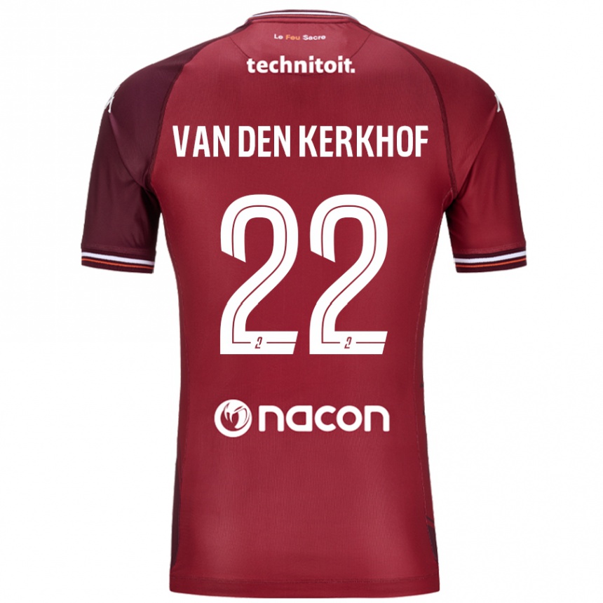 Niño Fútbol Camiseta Kevin Van Den Kerkhof #22 Rojo Granata 1ª Equipación 2024/25 Perú