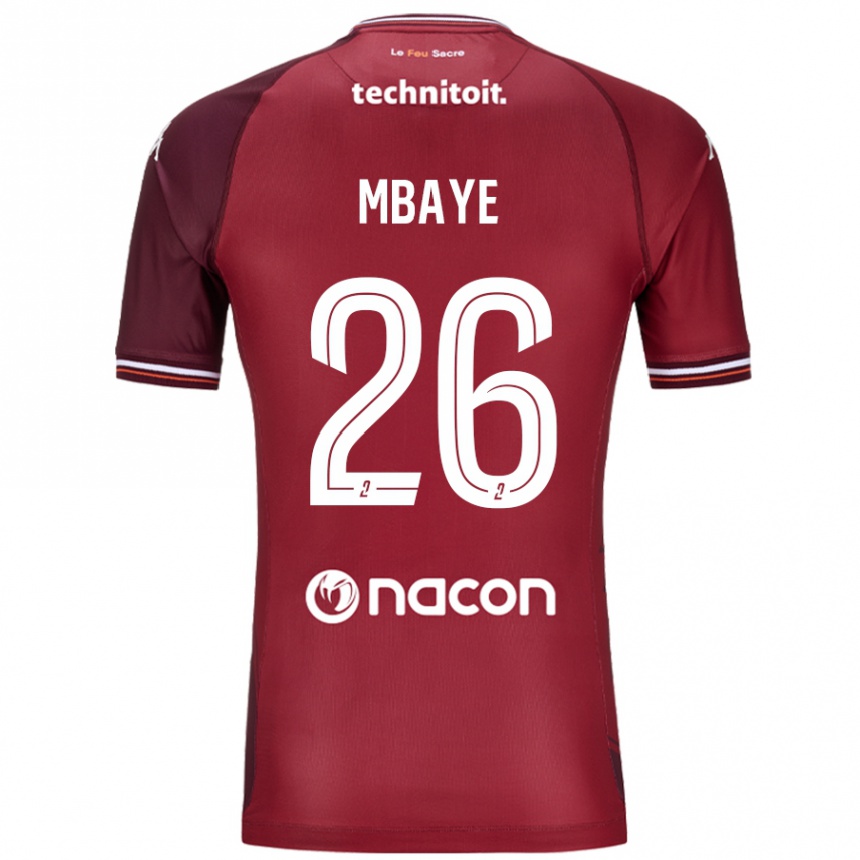 Niño Fútbol Camiseta Malick Mbaye #26 Rojo Granata 1ª Equipación 2024/25 Perú