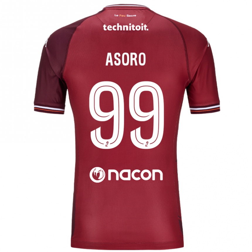 Niño Fútbol Camiseta Joel Asoro #99 Rojo Granata 1ª Equipación 2024/25 Perú