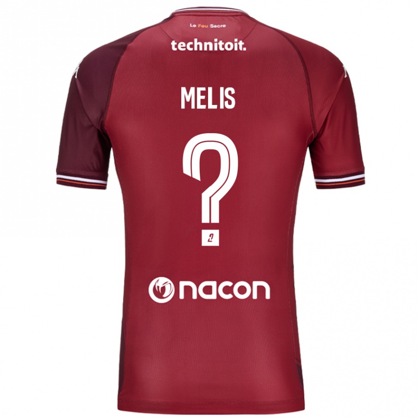 Niño Fútbol Camiseta Antonin Melis #0 Rojo Granata 1ª Equipación 2024/25 Perú