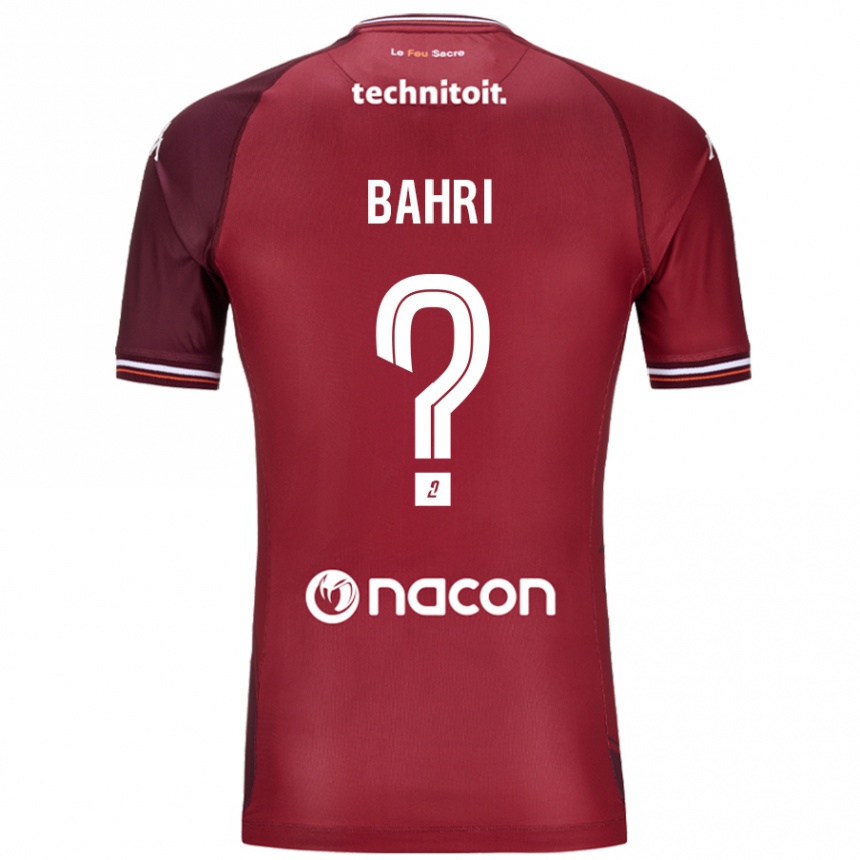 Niño Fútbol Camiseta Wassim Bahri #0 Rojo Granata 1ª Equipación 2024/25 Perú