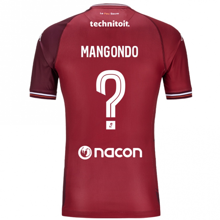 Niño Fútbol Camiseta Joseph Mangondo #0 Rojo Granata 1ª Equipación 2024/25 Perú