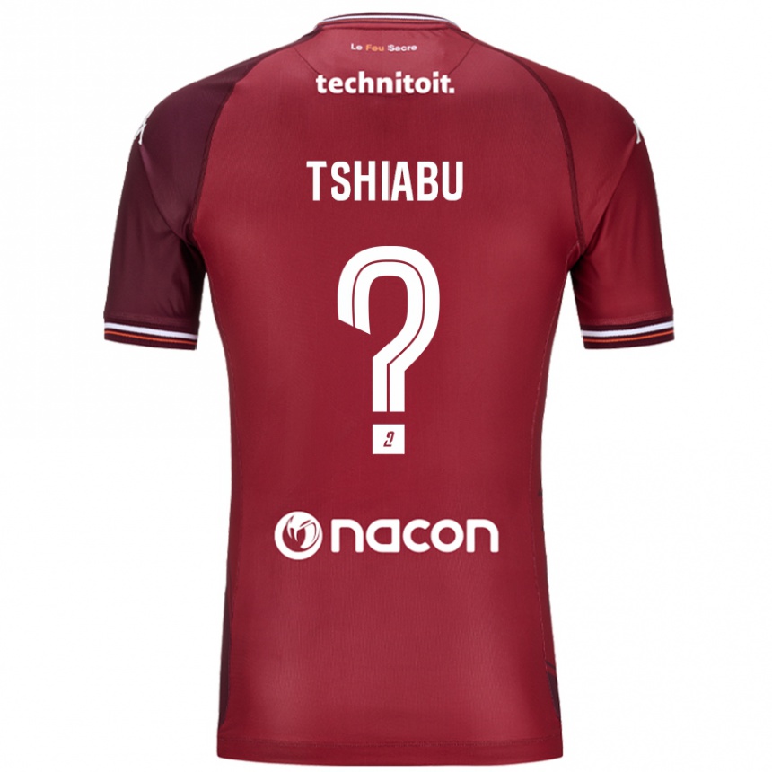 Niño Fútbol Camiseta Joan Tshiabu #0 Rojo Granata 1ª Equipación 2024/25 Perú