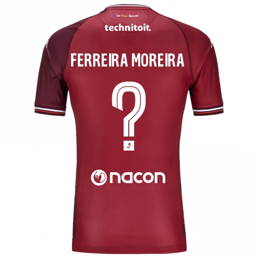 Niño Fútbol Camiseta Ruben Ferreira Moreira #0 Rojo Granata 1ª Equipación 2024/25 Perú