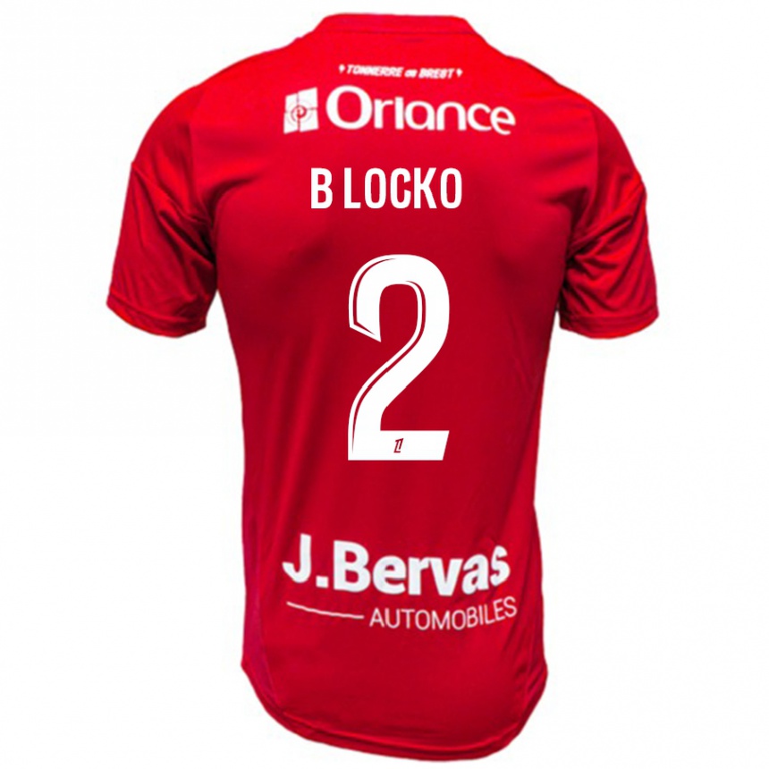 Niño Fútbol Camiseta Bradley Locko #2 Rojo Blanco 1ª Equipación 2024/25 Perú