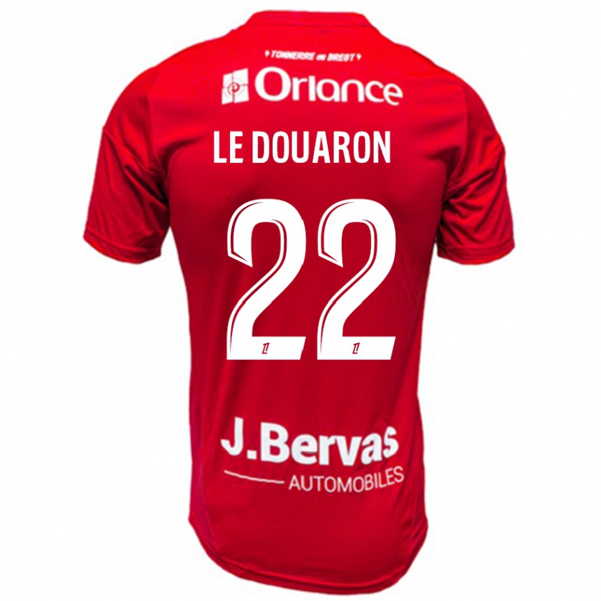 Niño Fútbol Camiseta Jérémy Le Douaron #22 Rojo Blanco 1ª Equipación 2024/25 Perú