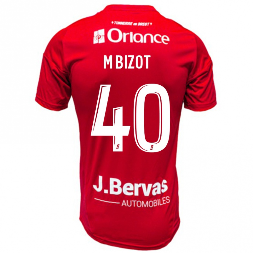 Niño Fútbol Camiseta Marco Bizot #40 Rojo Blanco 1ª Equipación 2024/25 Perú