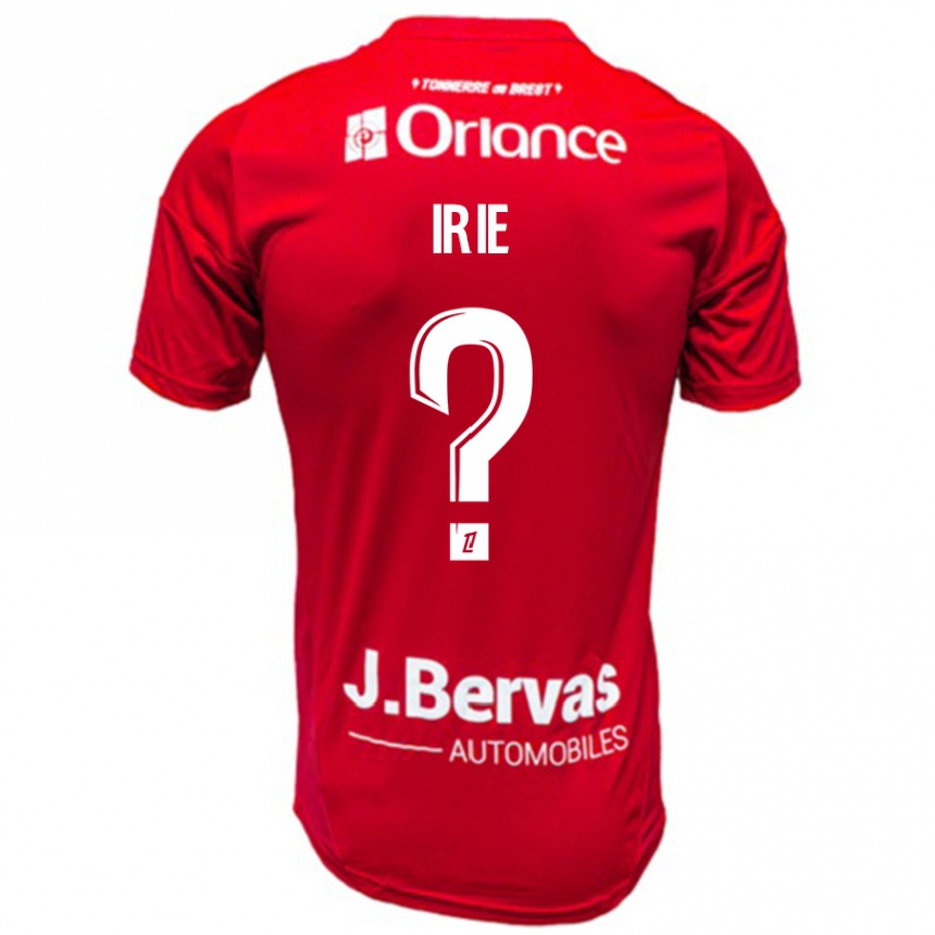 Niño Fútbol Camiseta Paris Irie #0 Rojo Blanco 1ª Equipación 2024/25 Perú