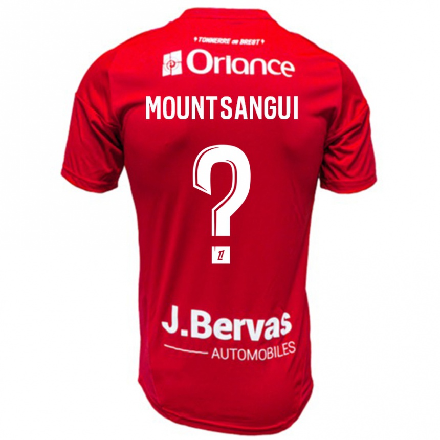 Niño Fútbol Camiseta Warren Mountsangui #0 Rojo Blanco 1ª Equipación 2024/25 Perú