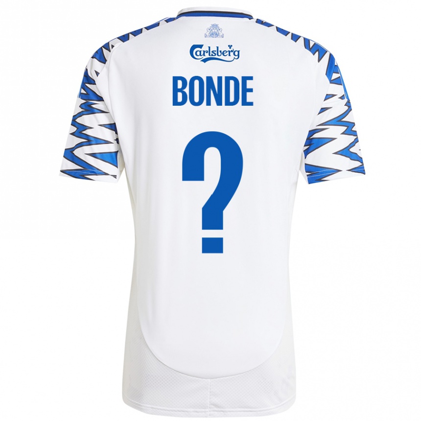 Niño Fútbol Camiseta Rode Bonde #0 Blanco Azul Cielo 1ª Equipación 2024/25 Perú