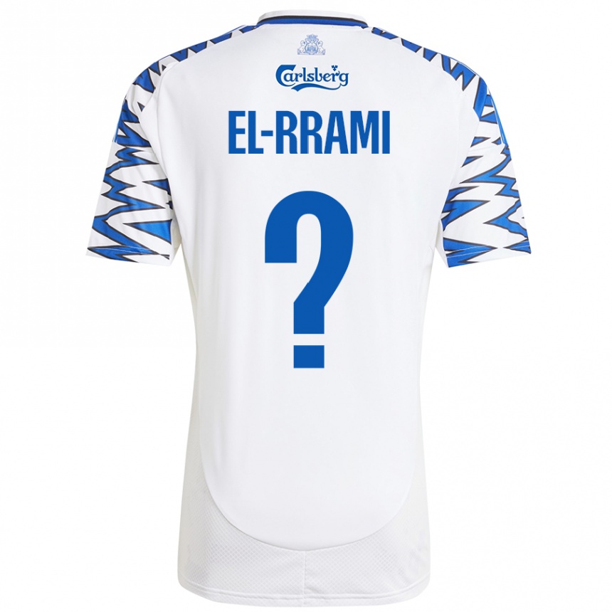 Niño Fútbol Camiseta Jamil El-Rrami #0 Blanco Azul Cielo 1ª Equipación 2024/25 Perú