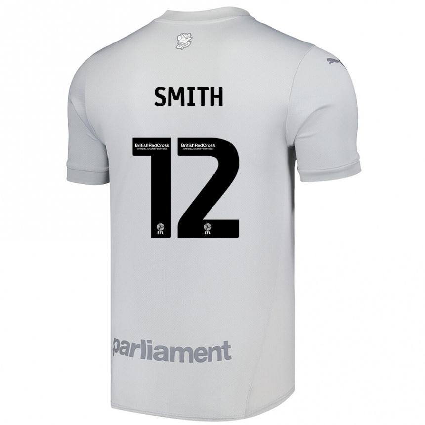 Niño Fútbol Camiseta Jackson Smith #12 Gris Plata 2ª Equipación 2024/25 Perú