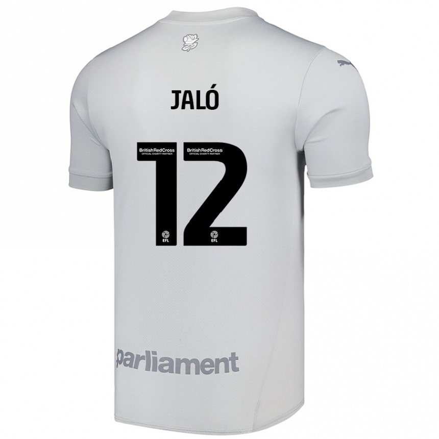 Niño Fútbol Camiseta Fábio Jaló #12 Gris Plata 2ª Equipación 2024/25 Perú