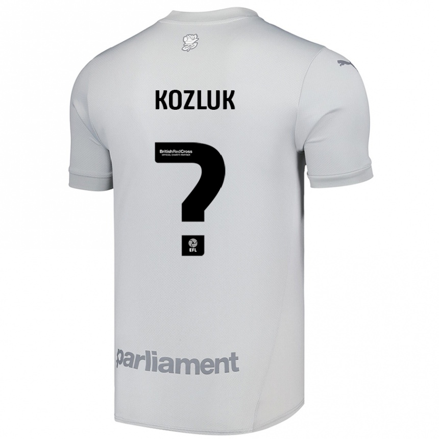 Niño Fútbol Camiseta Ziggy Kozluk #0 Gris Plata 2ª Equipación 2024/25 Perú