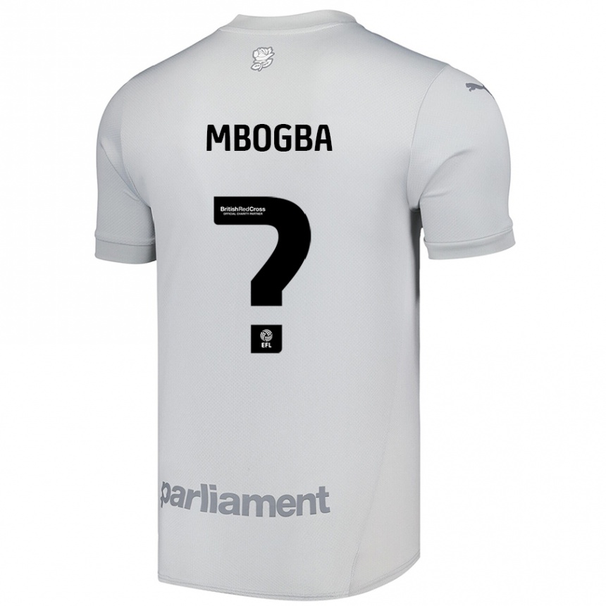 Niño Fútbol Camiseta Malachi Mbogba #0 Gris Plata 2ª Equipación 2024/25 Perú