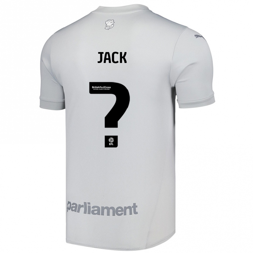 Niño Fútbol Camiseta Jack Woodcock #0 Gris Plata 2ª Equipación 2024/25 Perú