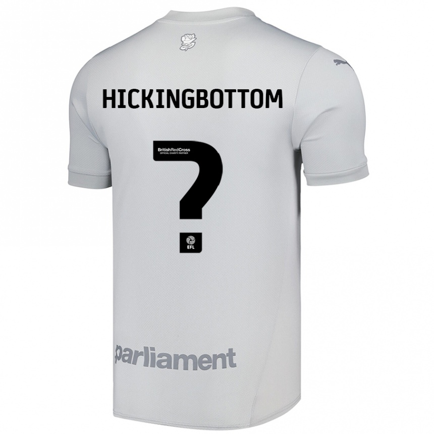 Niño Fútbol Camiseta Charlie Hickingbottom #0 Gris Plata 2ª Equipación 2024/25 Perú