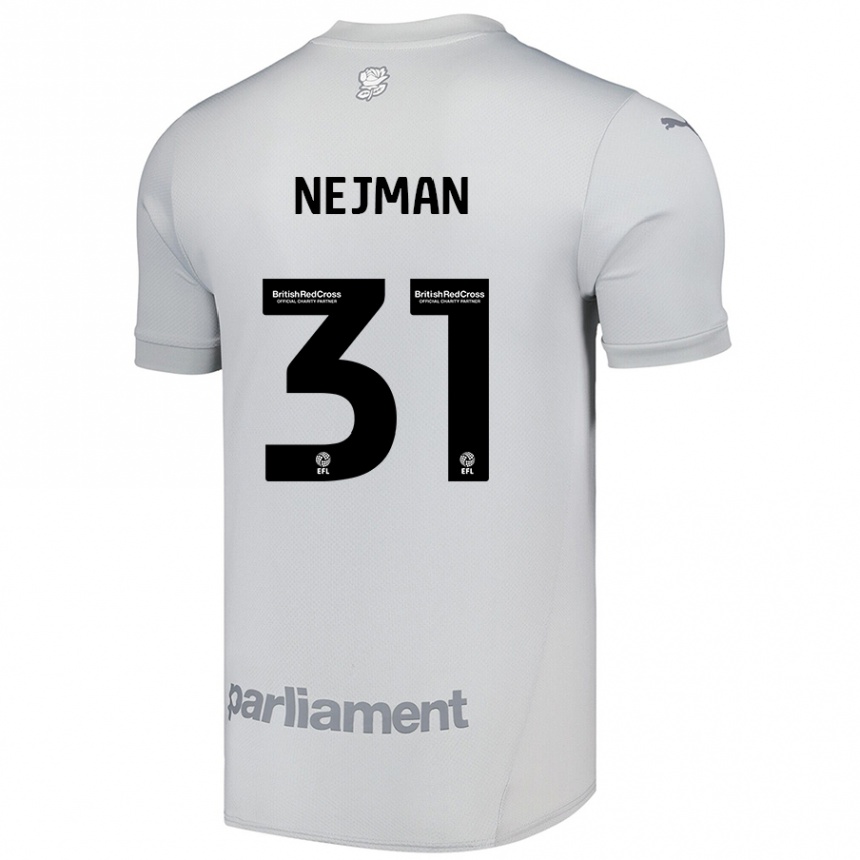 Niño Fútbol Camiseta Harrison Nejman #31 Gris Plata 2ª Equipación 2024/25 Perú