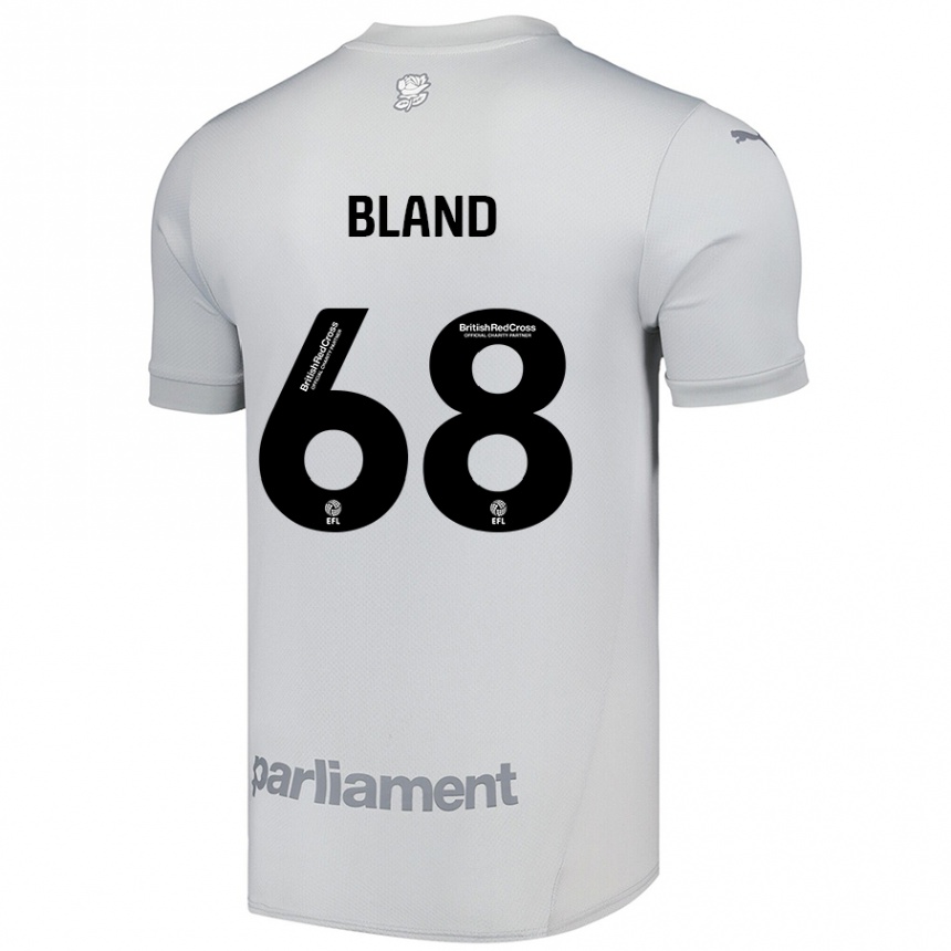 Niño Fútbol Camiseta Jonathan Bland #68 Gris Plata 2ª Equipación 2024/25 Perú