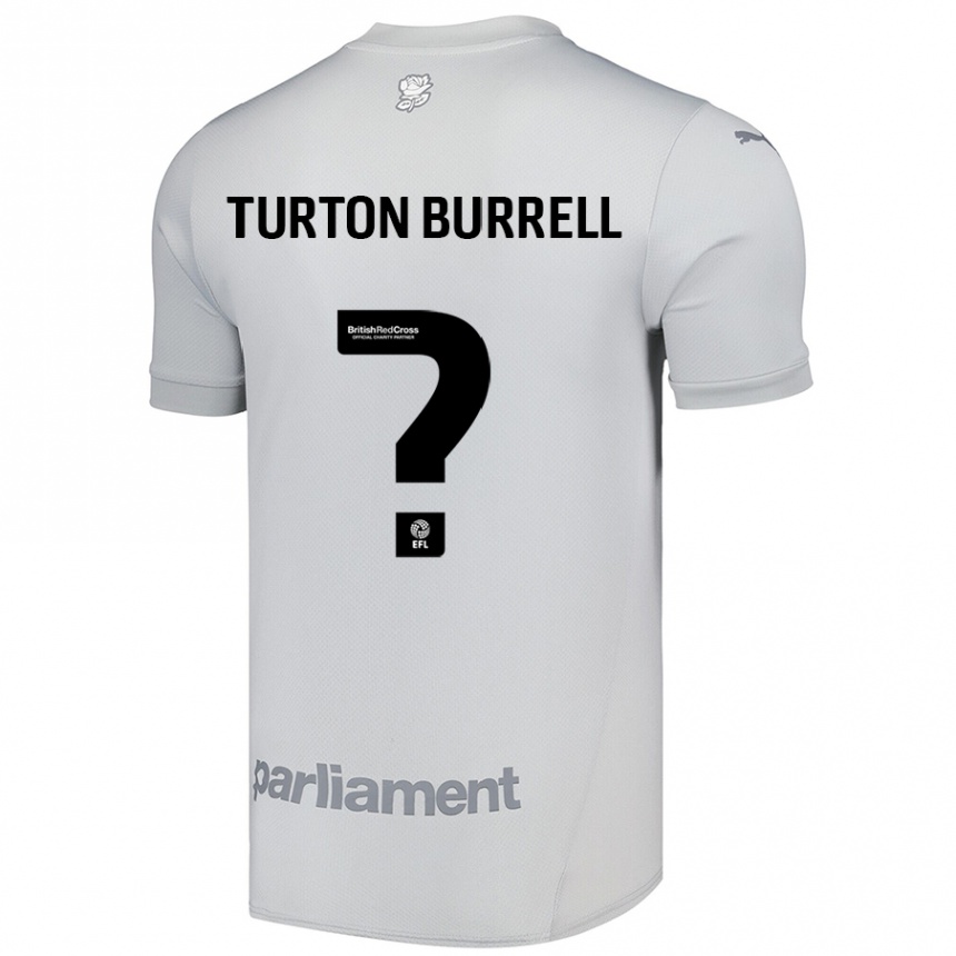 Niño Fútbol Camiseta Melissa Turton-Burrell #0 Gris Plata 2ª Equipación 2024/25 Perú