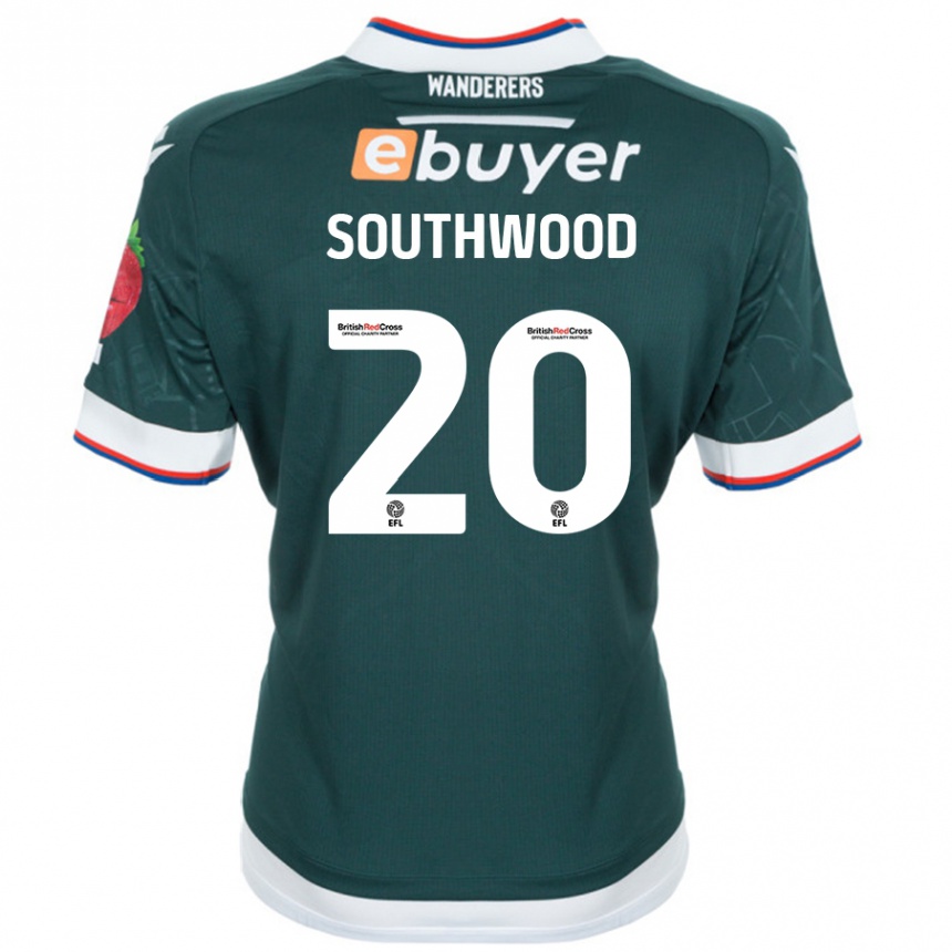 Niño Fútbol Camiseta Luke Southwood #20 Verde Oscuro 2ª Equipación 2024/25 Perú