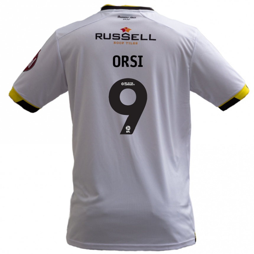 Niño Fútbol Camiseta Danilo Orsi #9 Blanco 2ª Equipación 2024/25 Perú