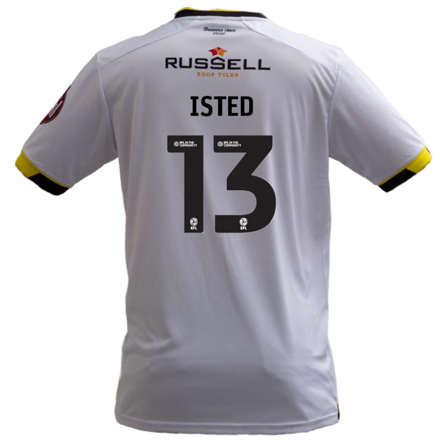 Niño Fútbol Camiseta Harry Isted #13 Blanco 2ª Equipación 2024/25 Perú