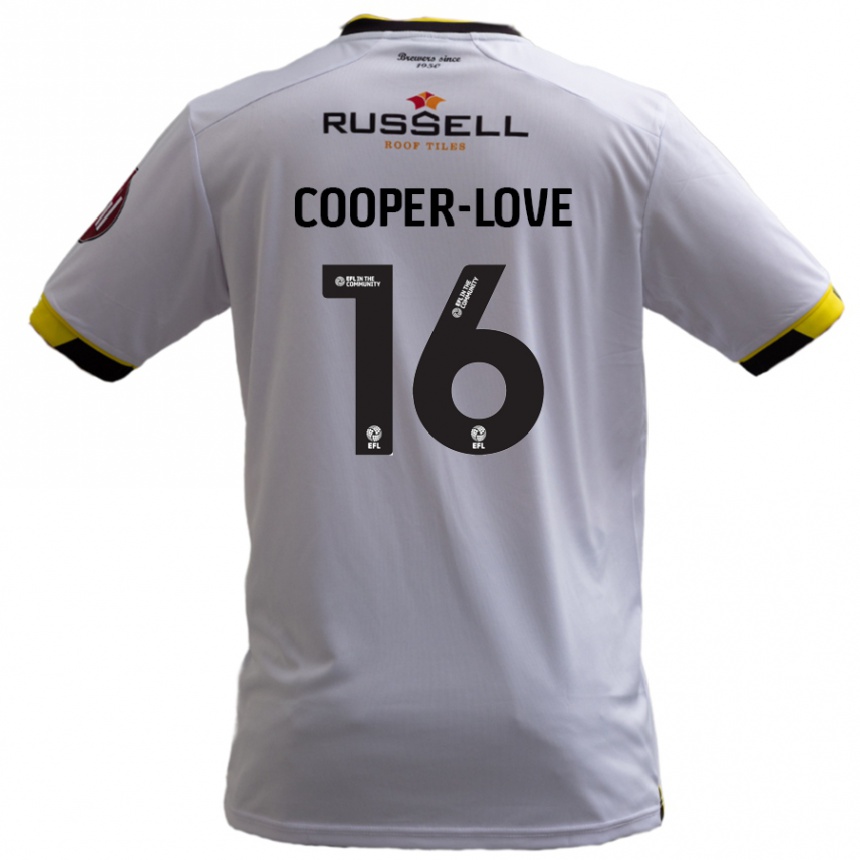 Niño Fútbol Camiseta Jack Cooper-Love #16 Blanco 2ª Equipación 2024/25 Perú