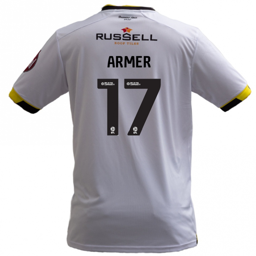 Niño Fútbol Camiseta Jack Armer #17 Blanco 2ª Equipación 2024/25 Perú