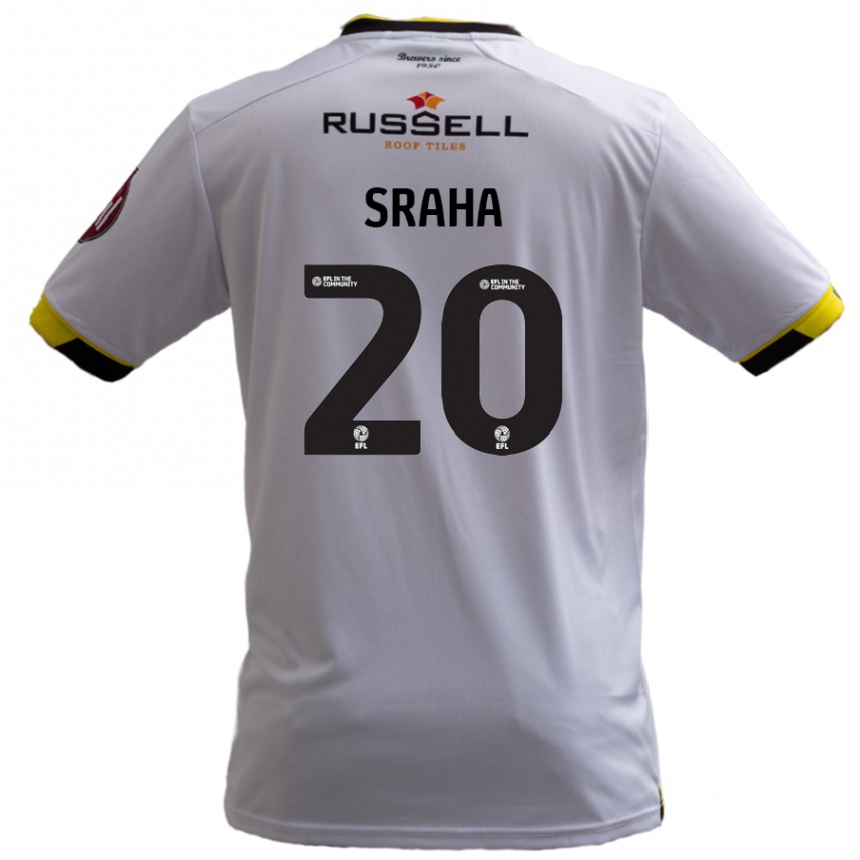 Niño Fútbol Camiseta Jason Sraha #20 Blanco 2ª Equipación 2024/25 Perú