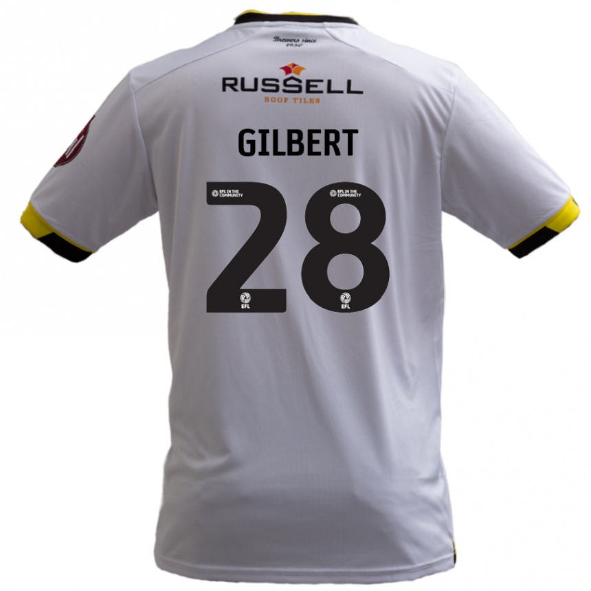 Niño Fútbol Camiseta Cameron Gilbert #28 Blanco 2ª Equipación 2024/25 Perú